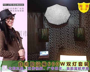 自拍馆600W双灯套装